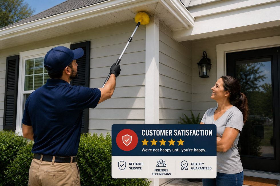 Customer satisfaction — five stars, we are not happy until you are happy