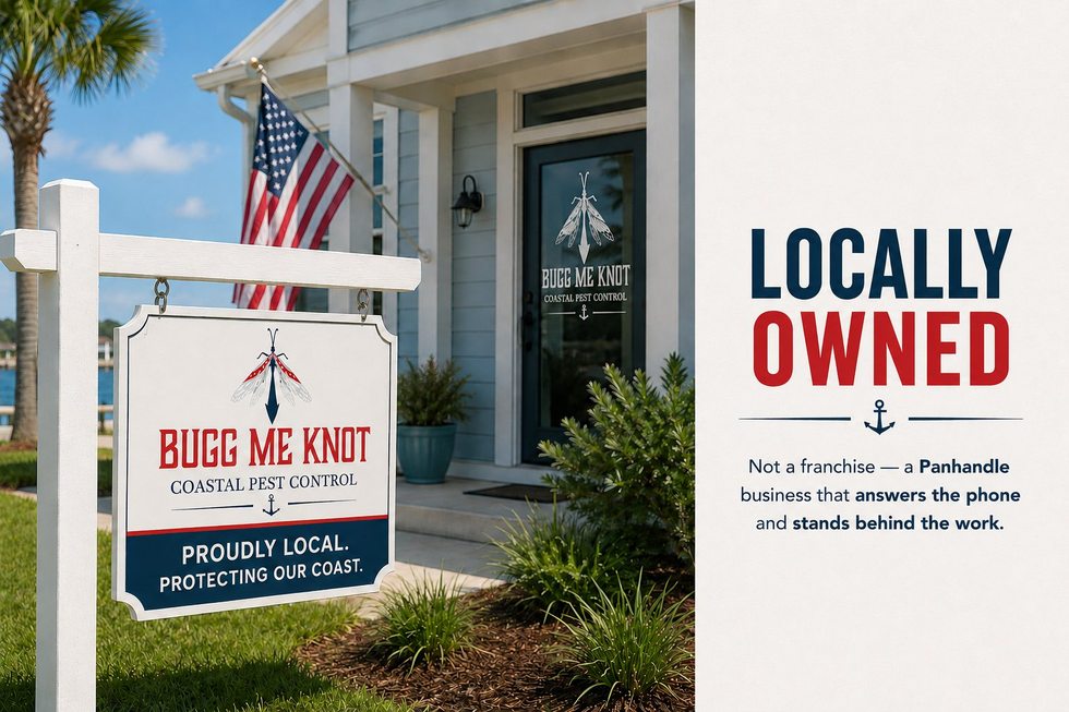 Locally owned — a Panhandle business that answers the phone and stands behind the work